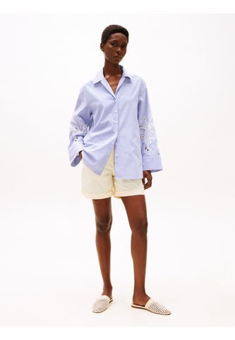 Bermudas Blanco Chino Mom Con Vuelta Tommy Hilfiger Tommy Hilfiger
