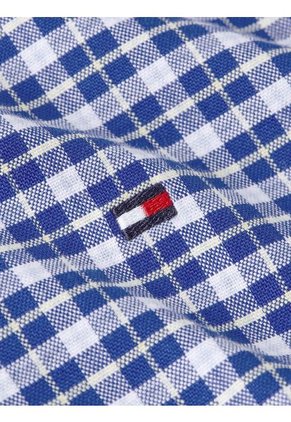 Camisa Azul Oscuro Heritage Oxford De Cuadros De Corte Regular Tommy Hilfiger