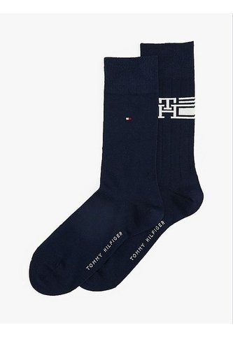 Pack Azul De 2 Medias Con Logo Y Estampado TH Tommy Hilfiger Tommy Hilfiger