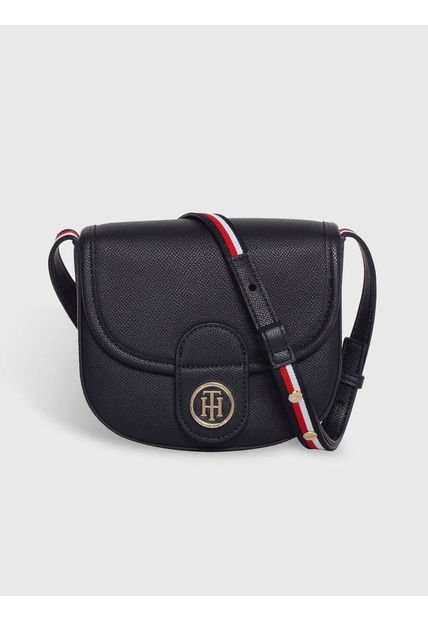 Bolso Bandolera Con Monograma Azul Tommy Hilfiger