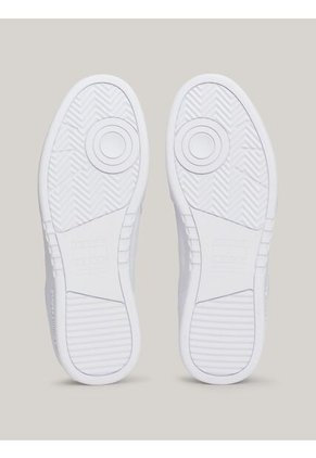 Tenis Blanco De Cuero Color Block Tommy Hilfiger