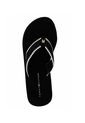Sandalias Negro De Cuña Con Monograma TH Tommy Hilfiger de Tommy Hilfiger