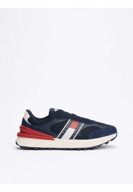 Tenis Azul Color Block Estilo Running Tommy Hilfiger