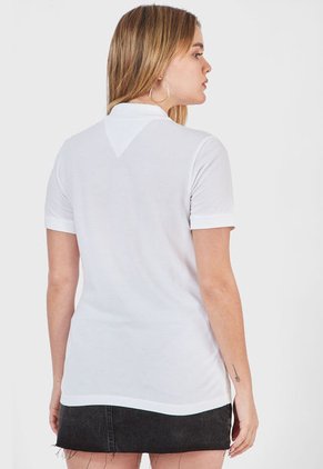 Camiseta Polo Blanco Tommy Jeans