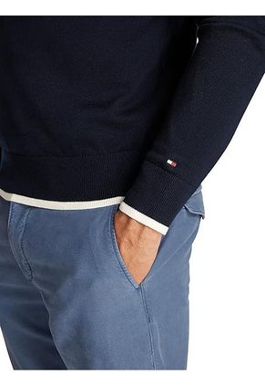 Saco Azul Con Logo Gráfico En El Pecho Tommy Hilfiger