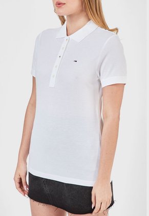Camiseta Polo Blanco Tommy Jeans