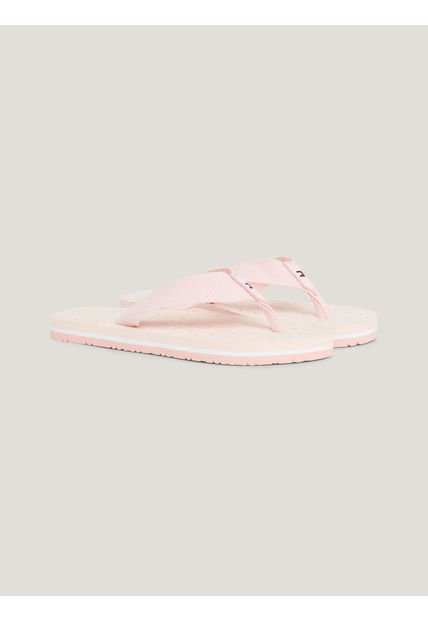 Sandalias De Piscina Con Logo Th En La Plantilla Niña Rosa Tommy Hilfiger