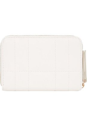 Billetera Blanca Acolchada Con Cremallera Y Logo Tommy Hilfiger