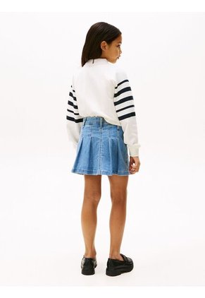 Minifalda Multicolor Chaqueta Jeans Plisada Tommy Hilfiger