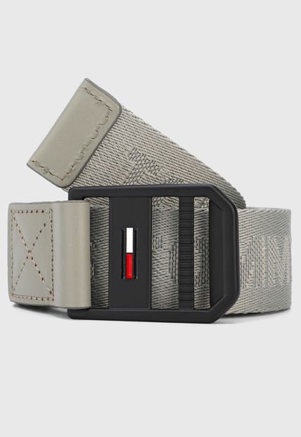 Cinturón Gris-Negro Tommy Hilfiger
