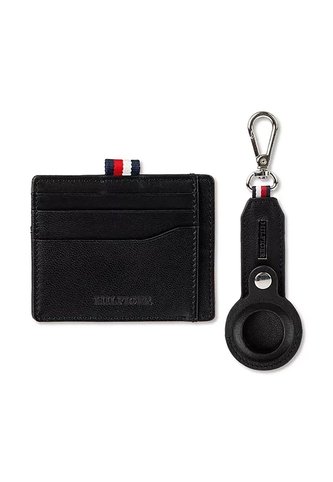 Tarjetero Negro Con Llavero Para AirTag Tommy Hilfiger Tommy Hilfiger