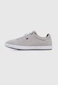 Tenis Lifestyle Gris-Blanco-Azul Tommy Hilfiger Iconic Vulc Mesh Logo de Tommy Hilfiger