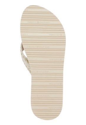 Sandalias De Playa Con Tiras Distintivas Mujer Beige Tommy Hilfiger