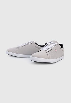 Tenis Lifestyle Gris-Blanco-Azul Tommy Hilfiger Iconic Vulc Mesh Logo