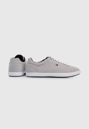 Tenis Lifestyle Gris-Blanco-Azul Tommy Hilfiger Iconic Vulc Mesh Logo
