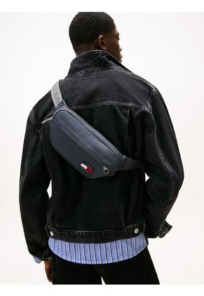Canguro Gris Essential Con Inscripción Tommy Hilfiger