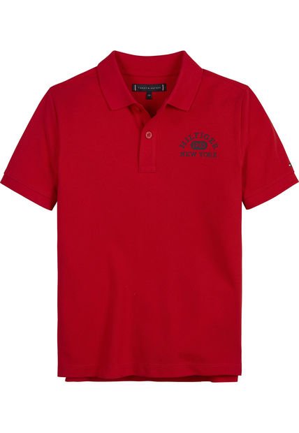 Polo Con Logo 1985 Niño Rojo Tommy Hilfiger