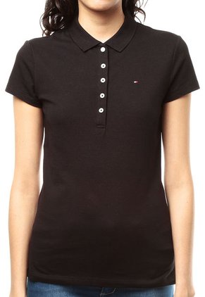 Camiseta Polo Negra Tommy Hilfiger