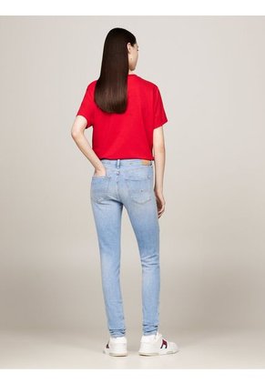 Jeans Azul Nora Ceñidos De Talle Medio Tommy Jeans