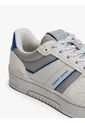 Tenis Gris De Ante Con Mezcla De Texturas Tommy Hilfiger de Tommy Hilfiger