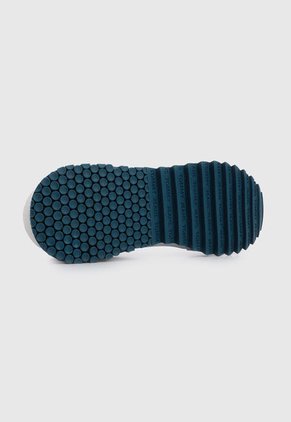 Tenis Lifestyle Blanco-Beige-Azul Petróleo Tommy Jeans Retro Evolve