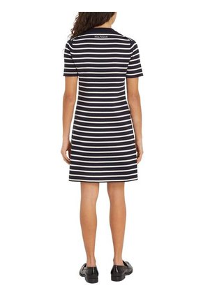 Vestido Azul Con Diseño De Rayas Tommy Hilfiger