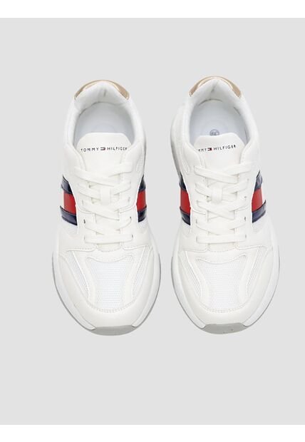 Tenis Blanco Con Diseño De Tommy Hilfiger Lateral Tommy Hilfiger