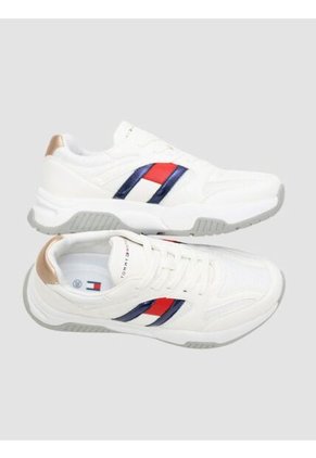 Tenis Blanco Con Diseño De Tommy Hilfiger Lateral Tommy Hilfiger
