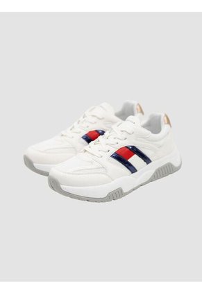 Tenis Blanco Con Diseño De Tommy Hilfiger Lateral Tommy Hilfiger