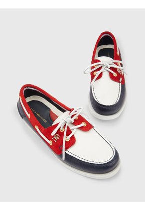 Náuticos De Cuero Con Diseño Color Block Mujer  Tommy Hilfiger
