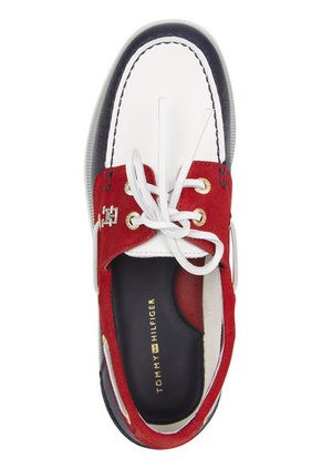 Náuticos De Cuero Con Diseño Color Block Mujer  Tommy Hilfiger