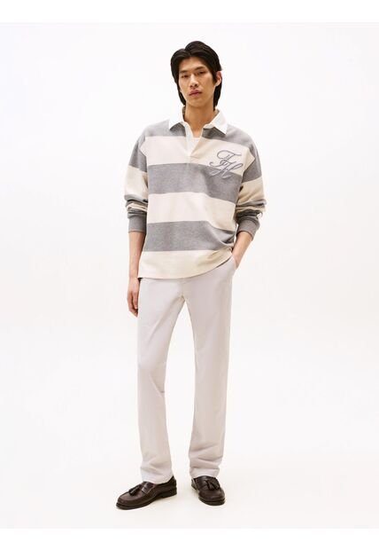 Pantalón Gris Chino Denton Recto De Sarga Tommy Hilfiger