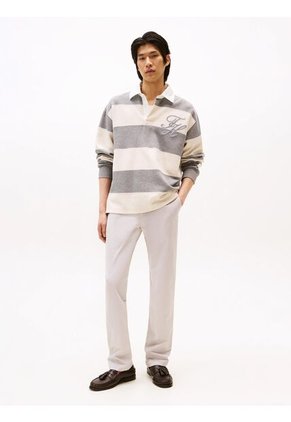 Pantalón Gris Chino Denton Recto De Sarga Tommy Hilfiger