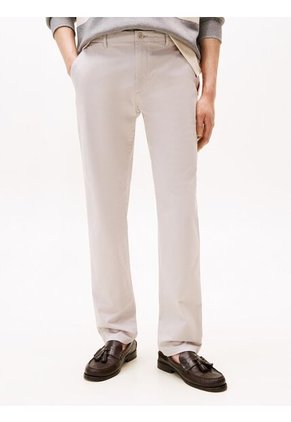Pantalón Gris Chino Denton Recto De Sarga Tommy Hilfiger