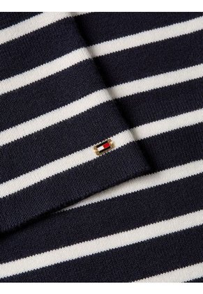 Vestido Azul Con Diseño De Rayas Tommy Hilfiger