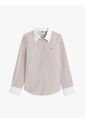 Camisa Marrón A Rayas De Corte Regular Tommy Hilfiger de Tommy Hilfiger