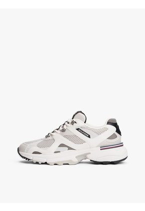 Tenis Gris Deportivos Con Monotipo Hilfiger Tommy Hilfiger