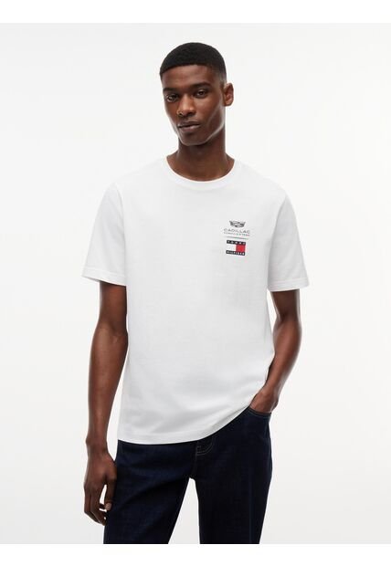 Camiseta Blanca TH X Cadillac Formula 1® Team Con Logo Tommy Hilfiger