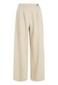 Pantalón De Pernera Ancha Con Pinzas Mujer Beige Tommy Hilfiger de Tommy Hilfiger