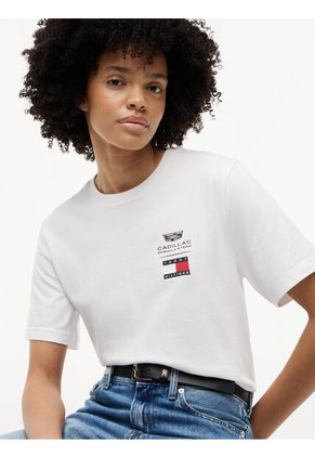 Camiseta Blanca TH X Cadillac Formula 1® Team Con Logo Tommy Hilfiger