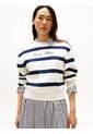 Saco Multicolor Con Cuello Redondo Y Logo Bordado Tommy Hilfiger de Tommy Hilfiger