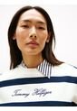 Saco Multicolor Con Cuello Redondo Y Logo Bordado Tommy Hilfiger de Tommy Hilfiger