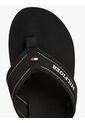 Sandalias Negro Con Monotipo Hilfiger Tommy Hilfiger de Tommy Hilfiger