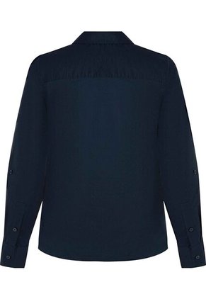 Camisa Azul Classic Poplin De Manga Larga Tommy Hilfiger