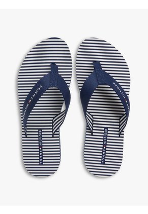 Sandalias Azul De Tiras Trenzadas Con Rayas Ithaca Tommy Hilfiger