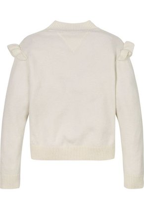 Saco Blanco Niña Tejido Con Logo De Lentejuelas Tommy Hilfiger