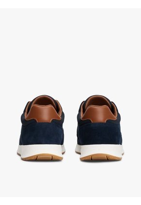 Tenis Azul Deportivos Híbridos De Ante Tommy Hilfiger