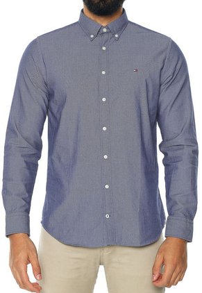 Camisa Azul Tommy Hilfiger