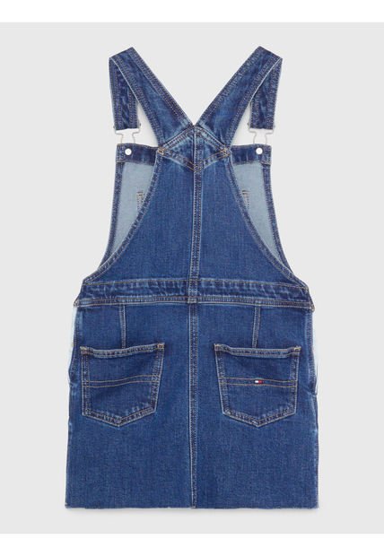 Overol De Niña Vaquero Tommy Hilfiger