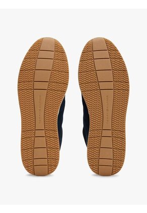 Tenis Azul Deportivos Híbridos De Ante Tommy Hilfiger